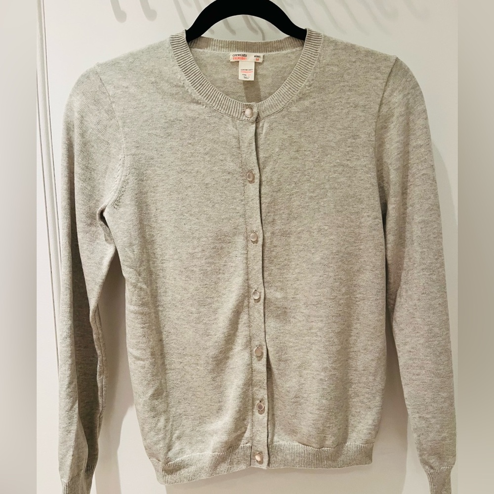 Girls Cardigan Sweater grey with cute buttons
